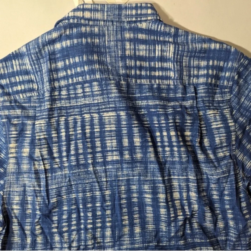 NEW- Size S Tommy Bahama Daybreak Batik Silk Camp Button Shirt ST325844 Navy